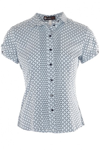 Blusa blu cerchi - blu,
