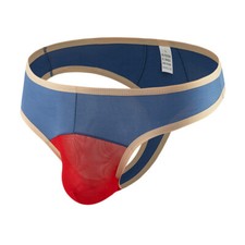 Ice Silk Patchwork Thong