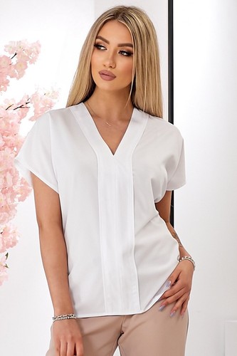 Blusa bianca con - , patta